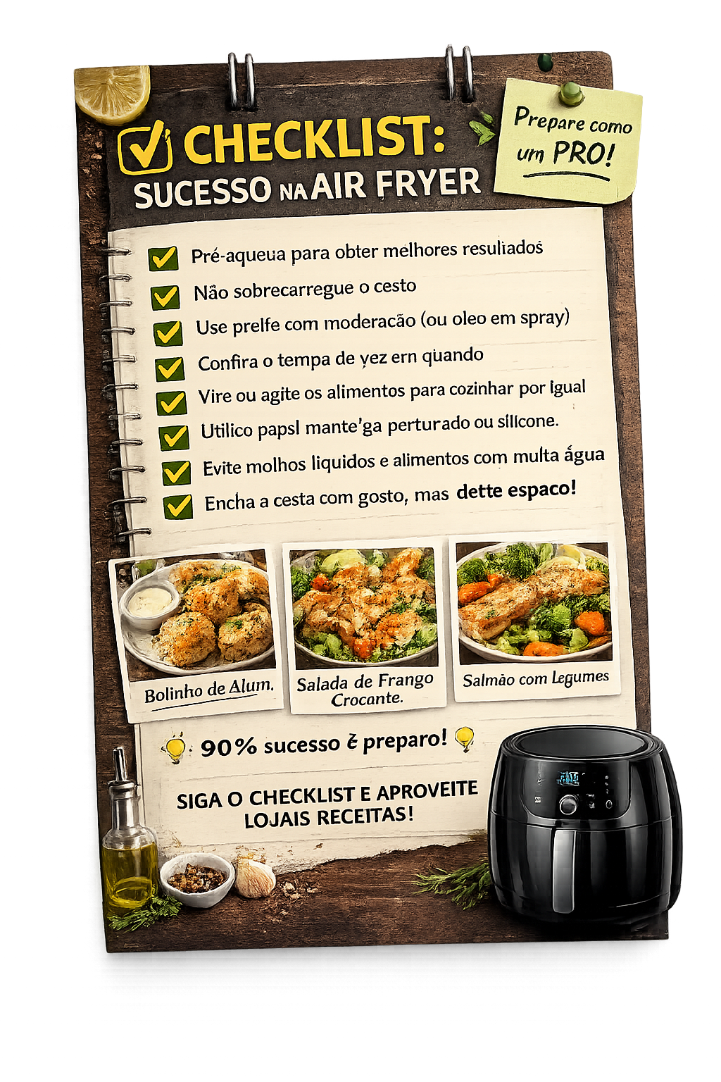 Manual de Limpeza e Cuidados com a Air Fryer